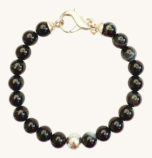 Black Agate & Gibeon bracelet