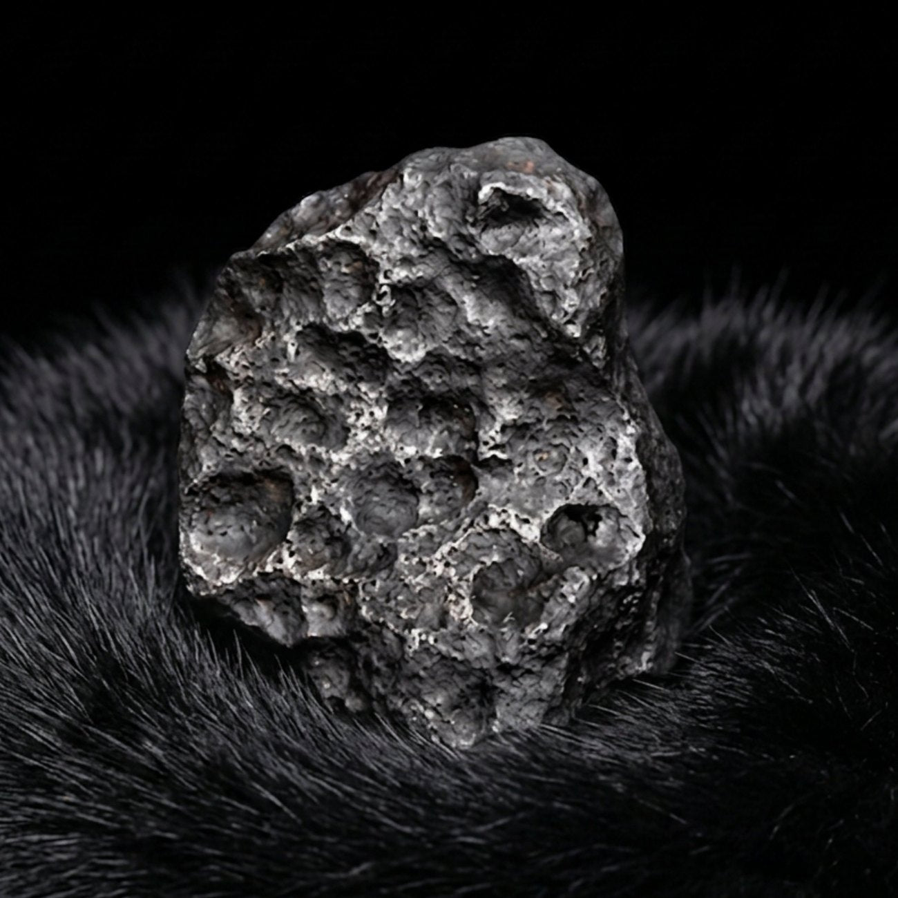 Campo del Cielo meteorite, macro detail