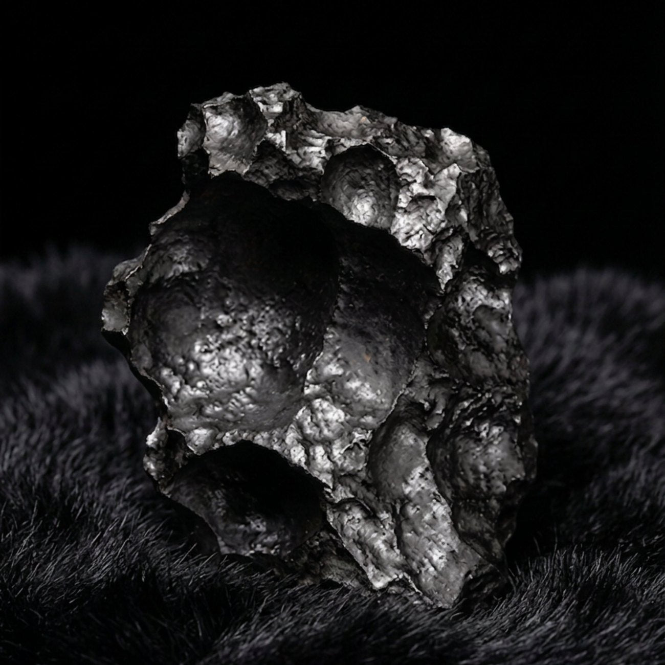 Gibeon meteorite, macro detail
